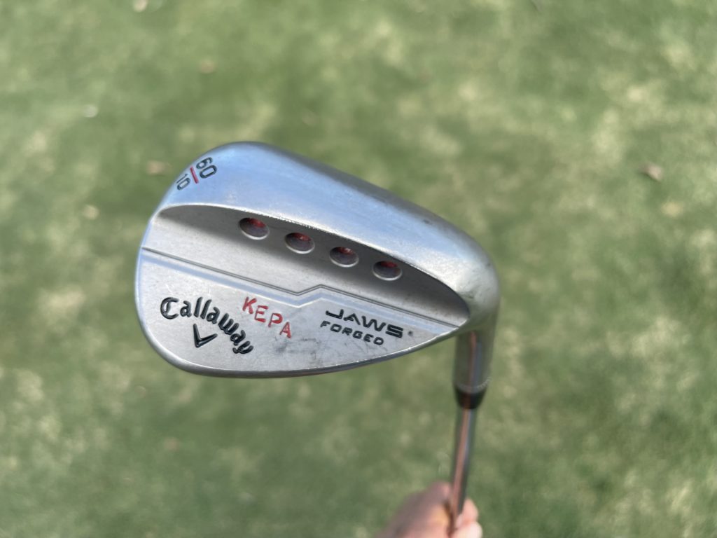 Jon Rahm used a Callaway prototype wedge to chip in at the Ryder Cup